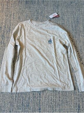 Vineyard Vines Ski Light Gray Long Sleeve